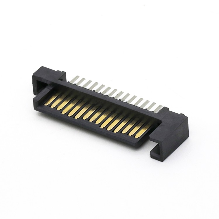 Vertical 180Degree DIP Type  15Pin SATA  Male Connector