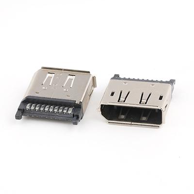 RJ45 + USB 2.0 B Type Female Connector with Leds