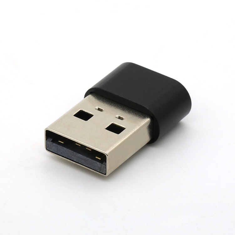 Vertical 180Degree USB 2.0 Type A Male To USB Type C Female Adapter