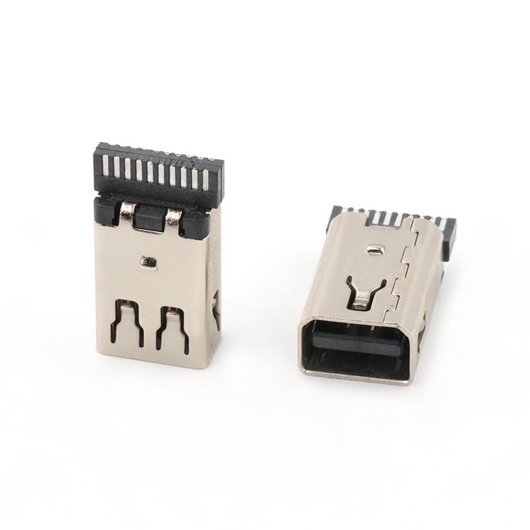 Vertical 20Pin Mini Displayport DP Female Connector for Wire Soldering