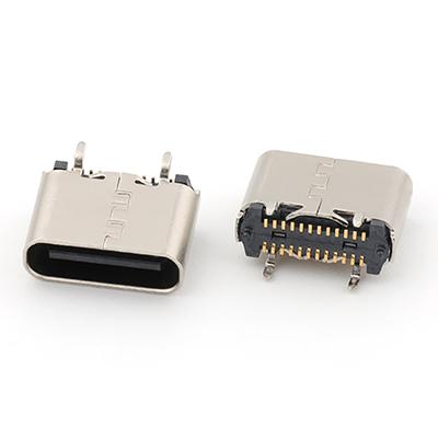 Vertical 24P USB 3.1 C Female Connector Surface Mount, H=6.50MM