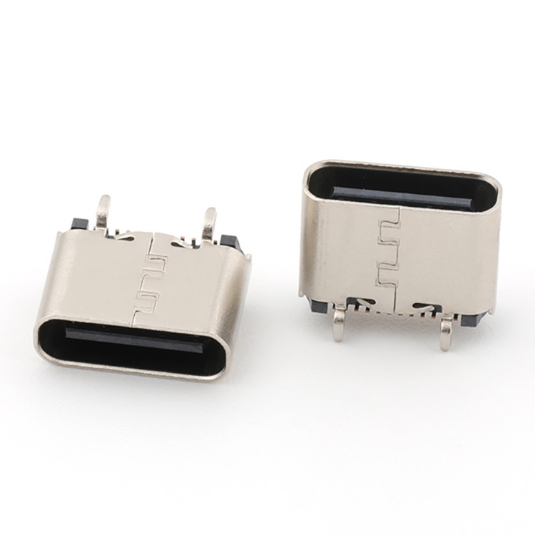 Vertical 24P USB 3.1 C Female Connector Surface Mount, H=6.50MM