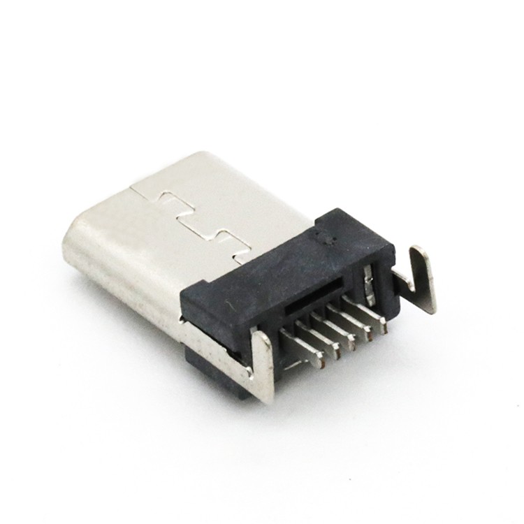 Vertical 5P Surface Mount Micro USB 2.0 Male Connector