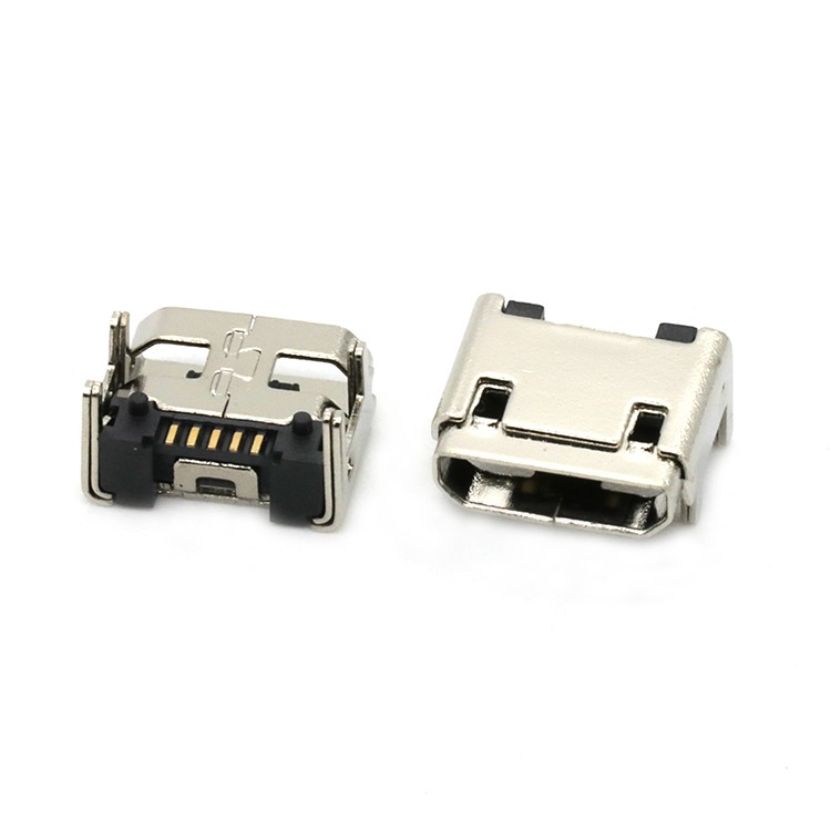 Vertical 5Pin Micro USB 2.0 A Type Female Connector