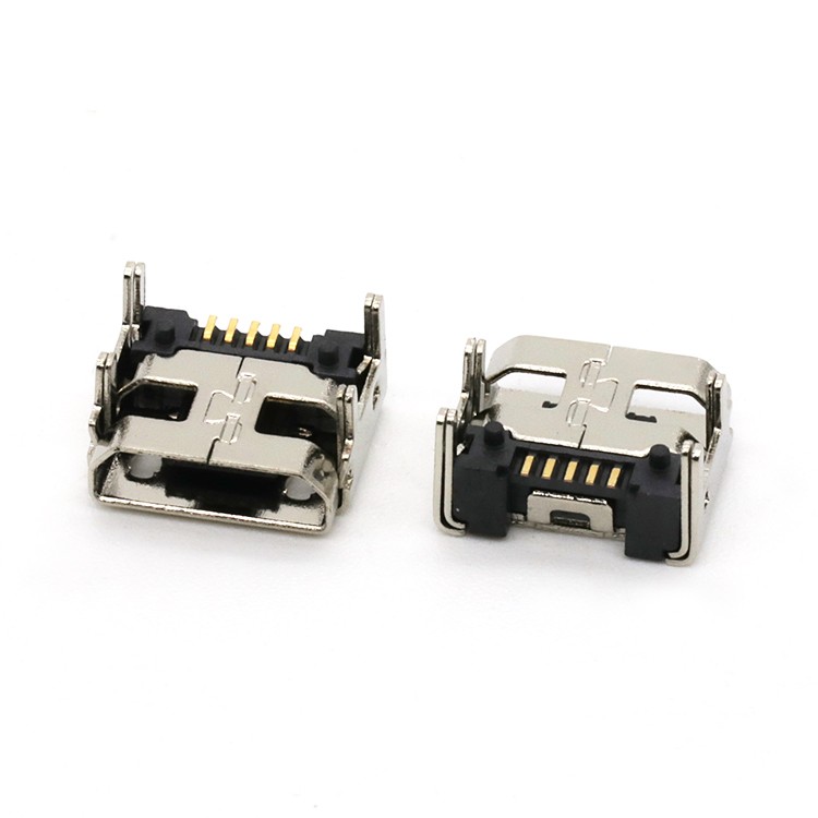 Vertical 5Pin Micro USB 2.0 A Type Female Connector