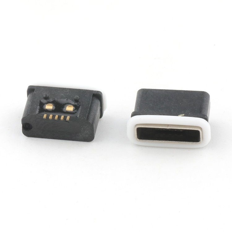 Vertical 5Pin Micro USB 2.0 Connector IP67 Waterproof Micro USB B Type Female Connector
