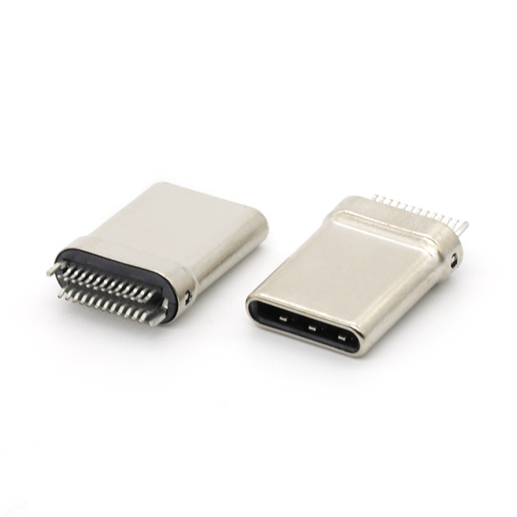 Vertical Dual Row 24P USB 3.1 C Type Male Connector
