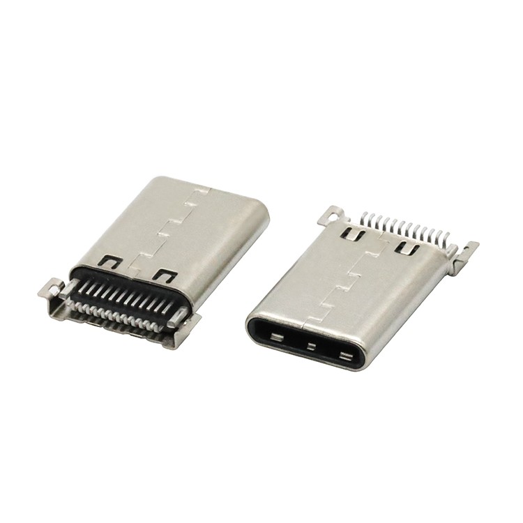 Vertical Dual Row SMT Type 24Pin USB 3.1 Type C Male Plug Connector