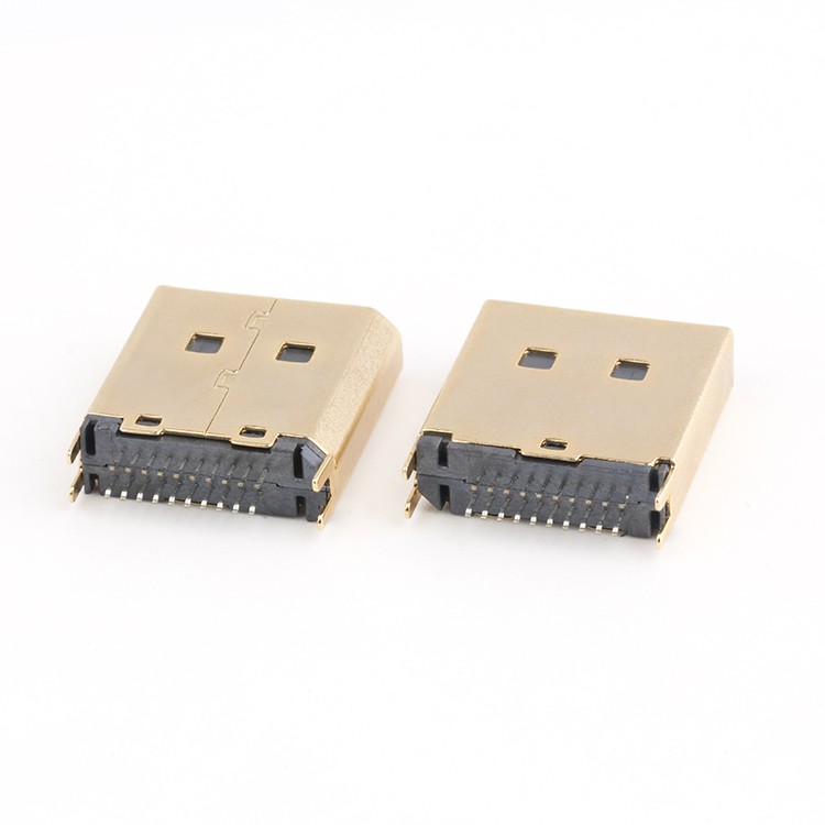 Vertical Gold Plated DP 20Pin Male Dip Connector for 1.2MM PCB