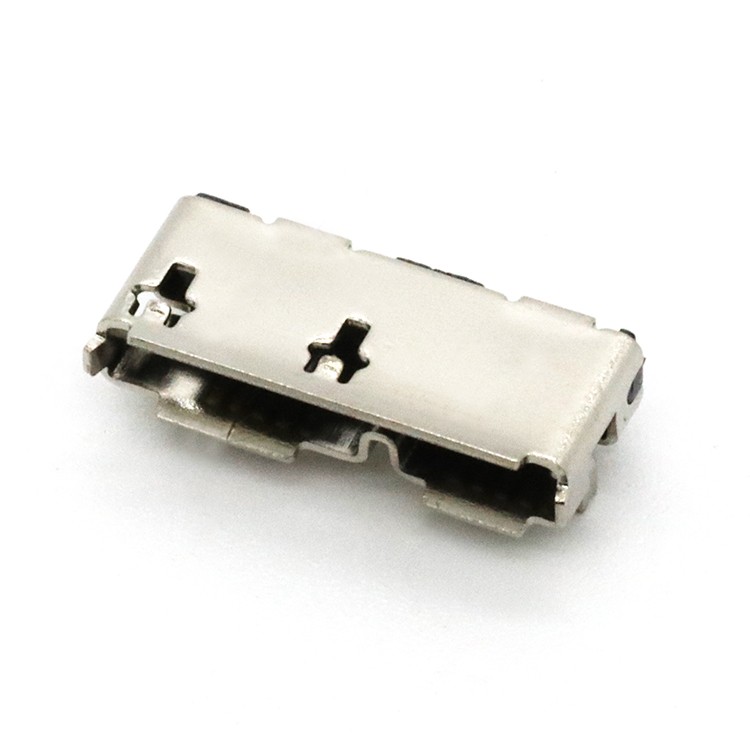 Vertical Micro 3.0 USB Type B Female Socket Connector Surface Mount 10Pin
