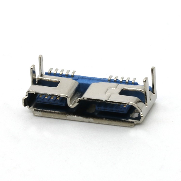 Vertical Mount Micro USB Connector Micro USB 3.0 Type B Female Connector