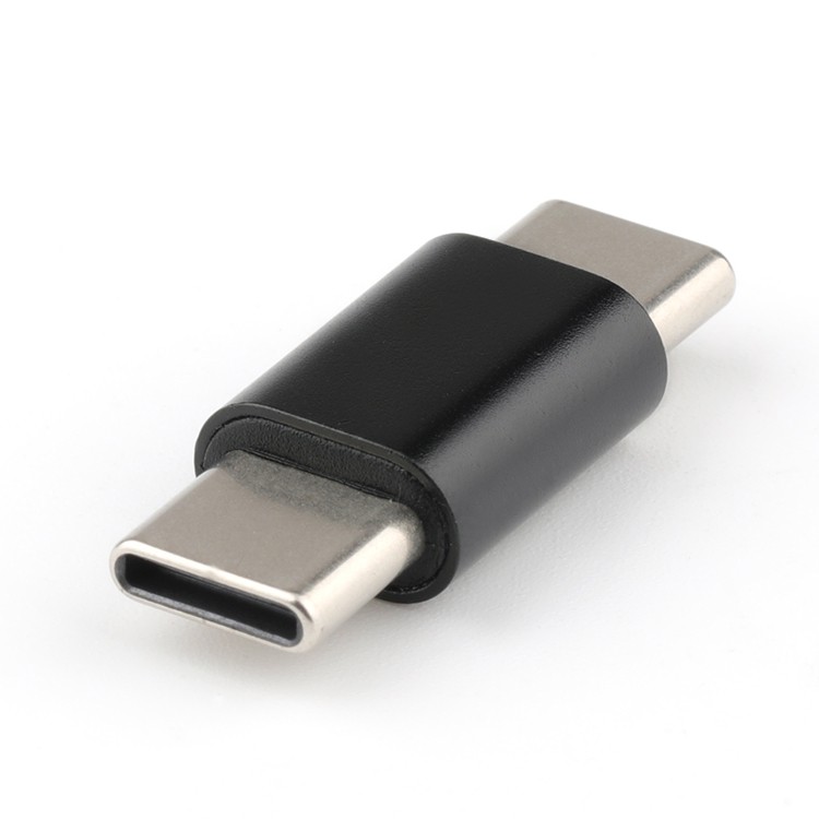 Vertical Nickel Plated USB 3.1 C Male To USB 3.1 C Male Adapter Converter