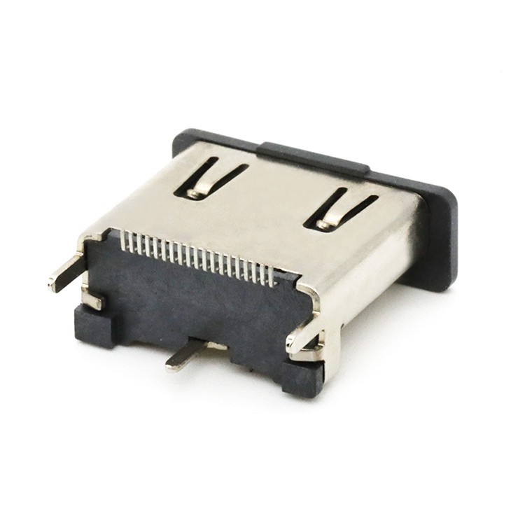 Vertical SMT 19P HDMI A Type Female Connector 