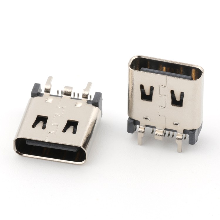 Vertical SMT H=8.8MM 16Pin USB Type C Female Socket Connector