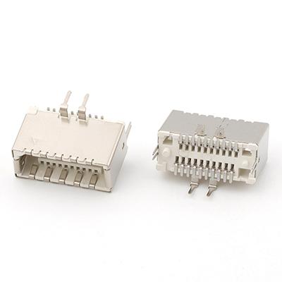 Vertical SMT Type Dual Row USB 3.1 C Type Female Connector