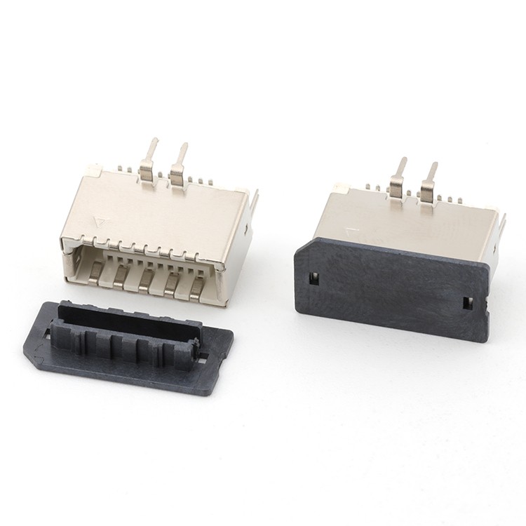 Vertical SMT Type Dual Row USB 3.1 C Type Female Connector