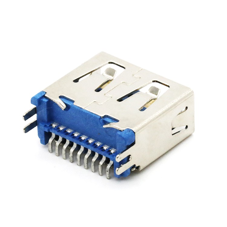 Vertical SMT USB 3.0 A Female receptacle socket connector