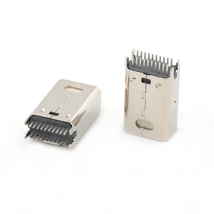 Vertical Splint 1.2mm 1.6mm Mini DP Male Solder Connector