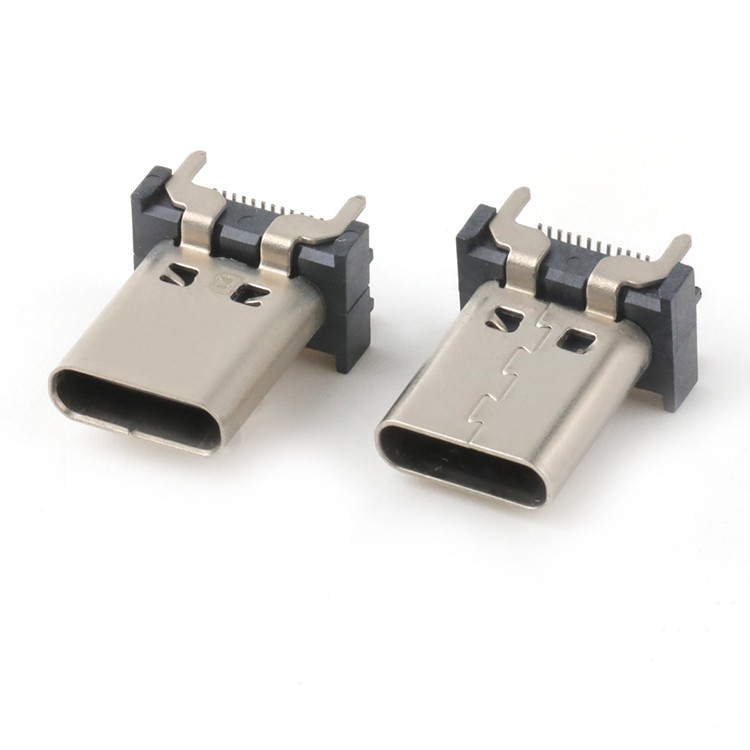Vertical Type C USB 3.1 Female Socket Dip Connector 24Pin