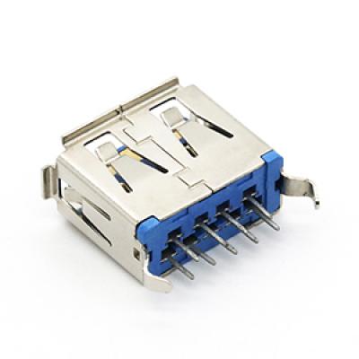 Vertical Type USB 3.0 A Female Socket Connector DIP type