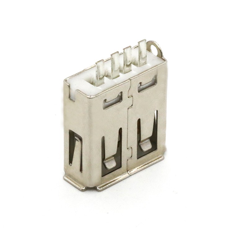 Vertical USB 2.0 A Female Wire Soldering Connector 