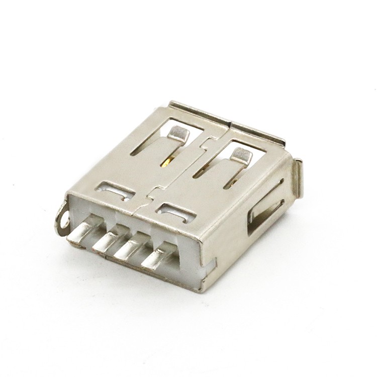Vertical USB 2.0 A Female Wire Soldering Connector 