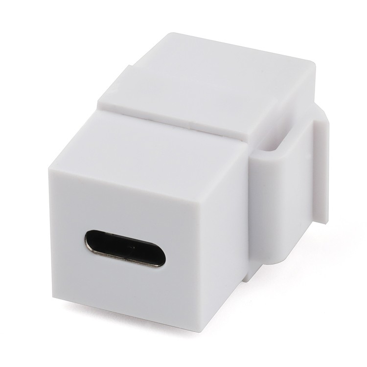 Vertical USB 3.1 C Type Female to USB C Female Extension Keystone Jack Coupler Adapter