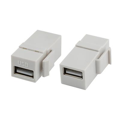 Vertical USB Adapter Keystone USB 2.0 A Female To USB 2.0 A Female Adapter