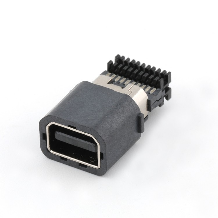 Wire Soldering Type DisplayPort Mini DP 20Pin Female Connector with Plastic Cover