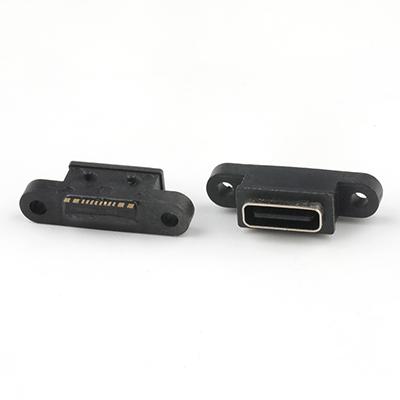 Surface Mount IP68 Waterproof USB Type C Female Connector 16Pin  - 副本