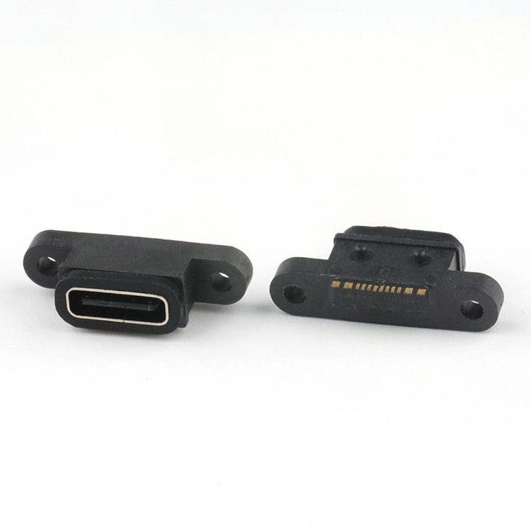 Surface Mount IP68 Waterproof USB Type C Female Connector 16Pin  - 副本